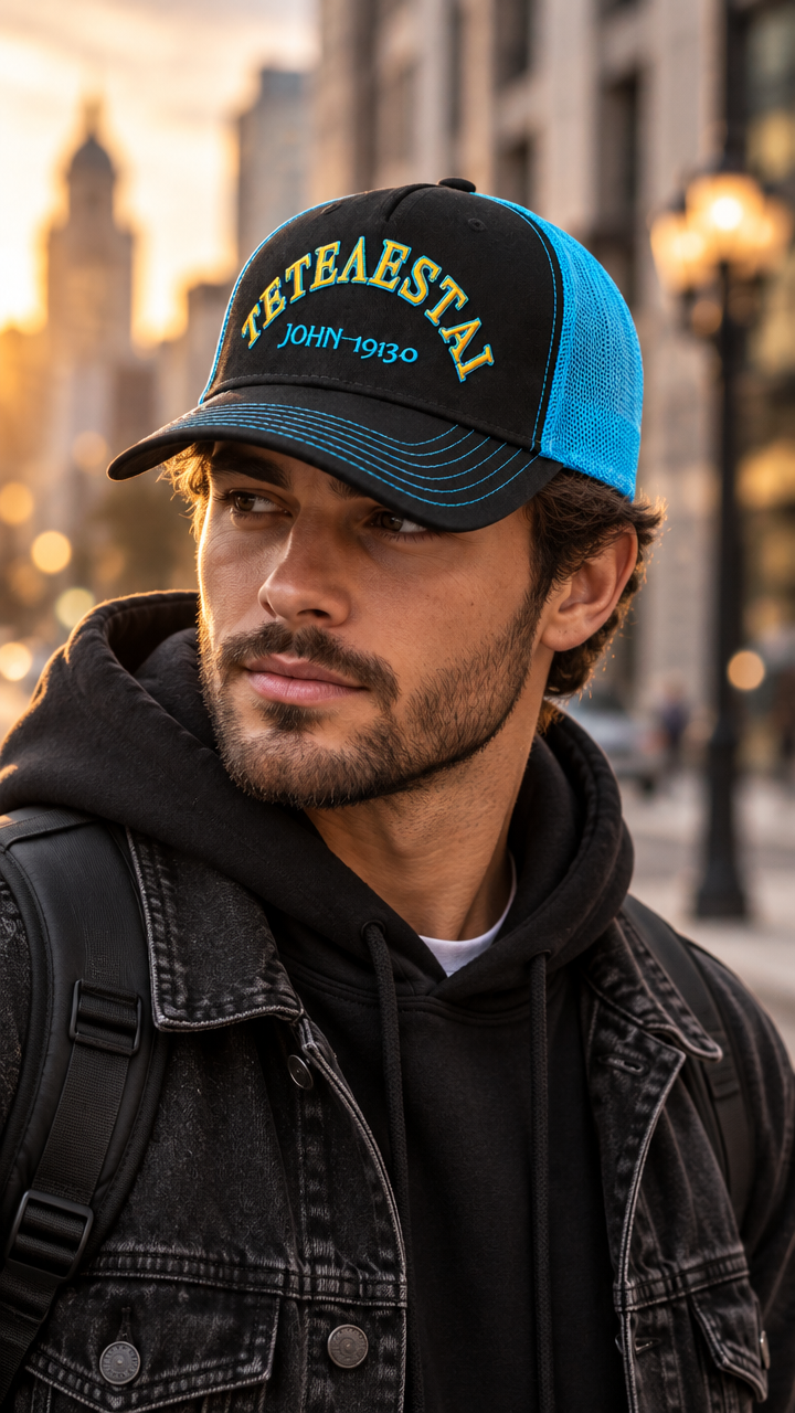 It Is Finished Cap — Worn