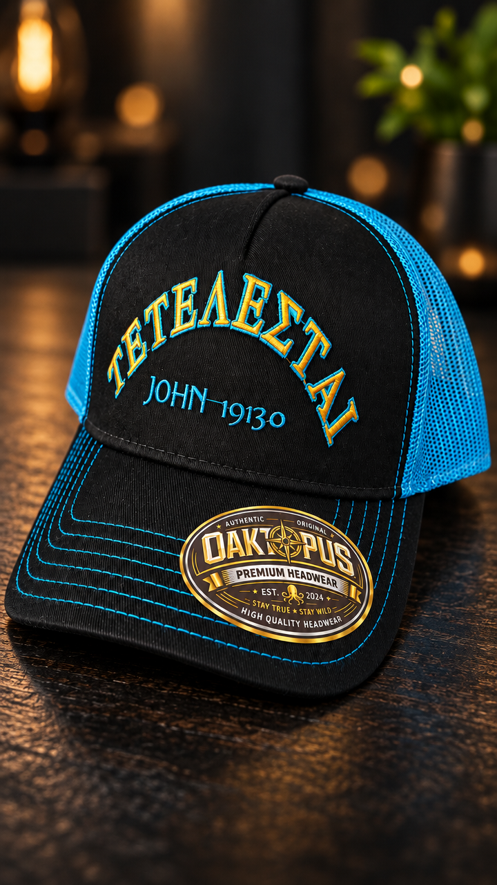 It Is Finished Cap — Detail